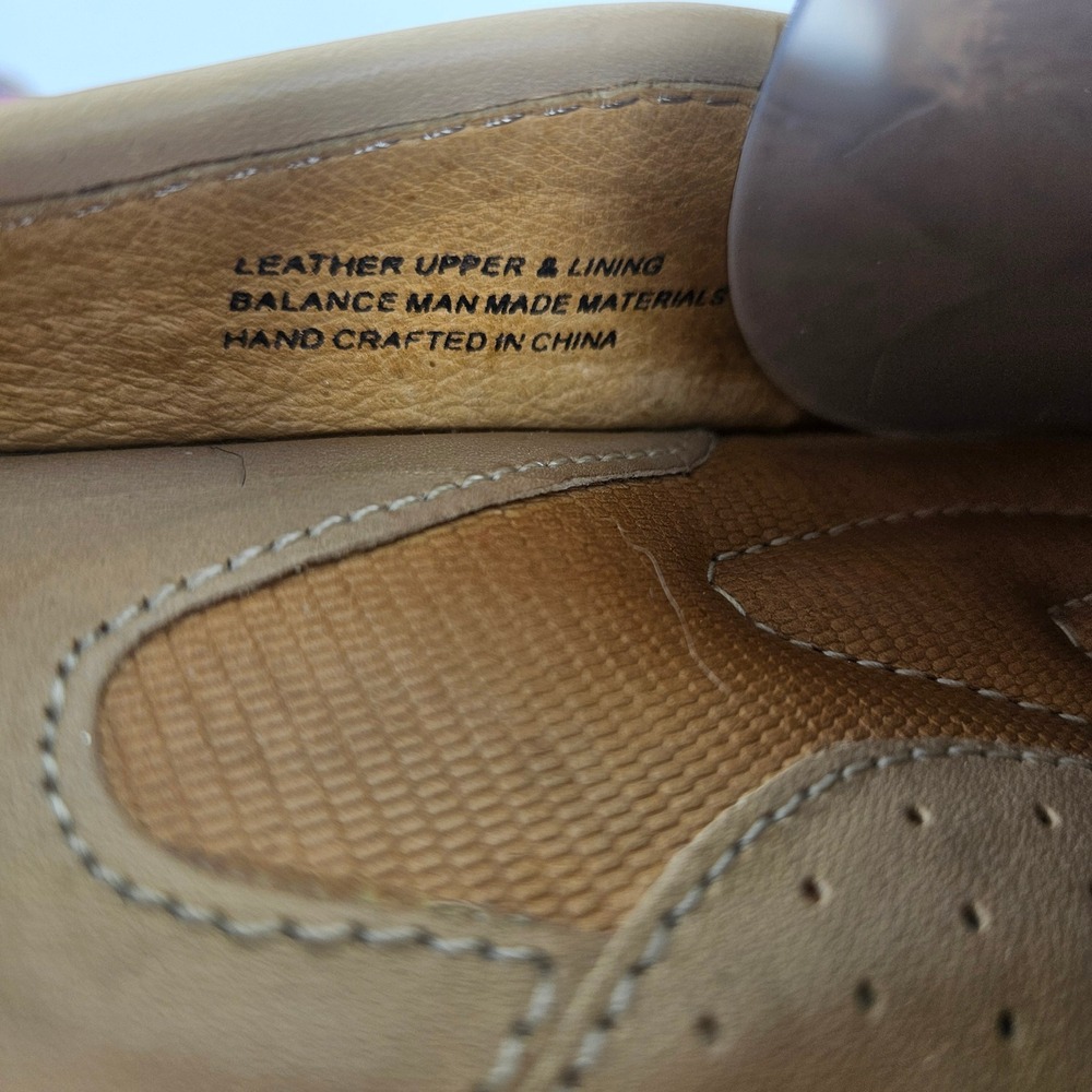 Børn Hand Crafted Womens 6 Leather Comfort Driving Mule Moc-Toe Slip-On Loafer - Picture 8 of 9
